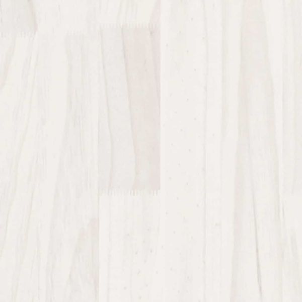 Градински сандъци, 2 бр, бели, 40x40x40 см, бор масив