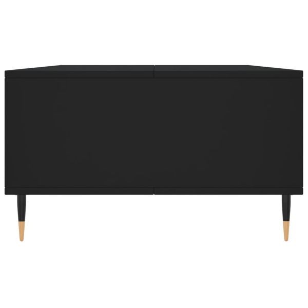 Кафе маса, черна, 104x60x35 см, инженерно дърво