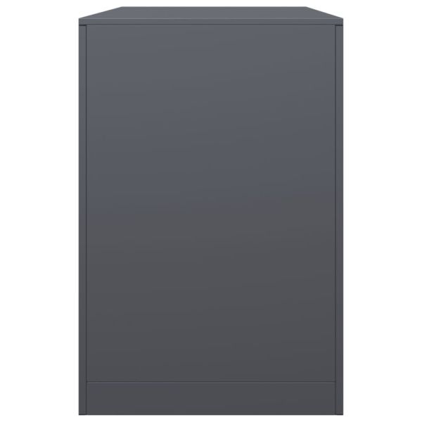 Стойка за дърва за огрев, антрацит, 100x40x60 см, стомана