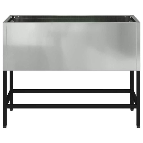 Повдигната градинска саксия Сребрист 60 x 26 x 45 см