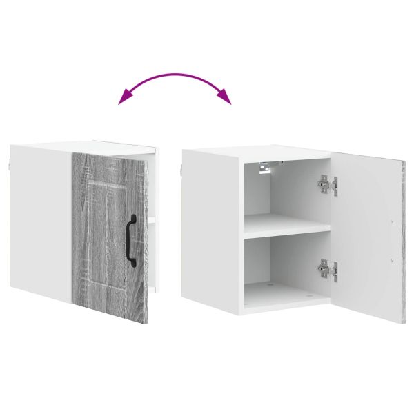 Кухненски шкаф 2 pcs Сив Сонома 30 x 31 x 40 см Инженерно дърво