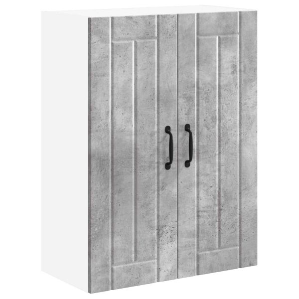 Кухненски шкаф Циментено сиво 60 x 31 x 80 см Инженерно дърво