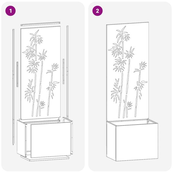 Екран за градинска неприкосновеност Антрацит 50 x 32 x 150 см