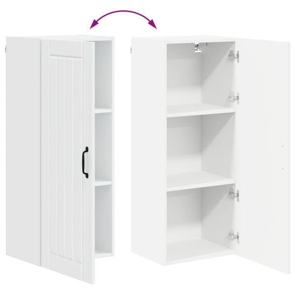 Кухненски шкаф Бяло 40 x 31 x 100 см Инженерно дърво