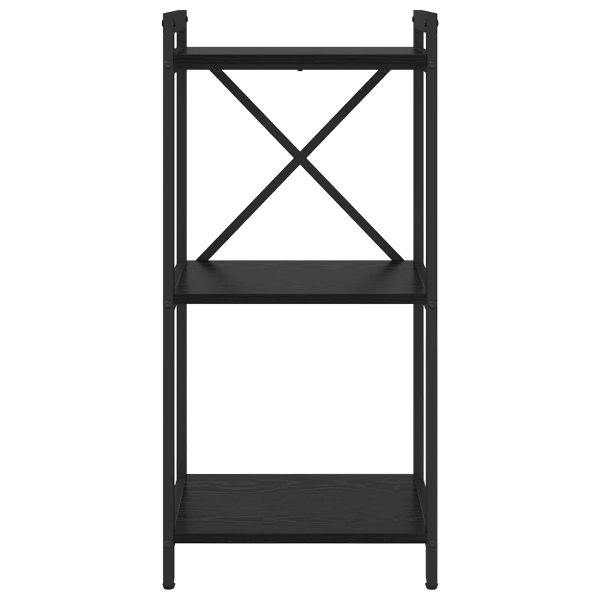 Рафт за книги Черния дъб 40 x 30 x 85 см Инженерно дърво