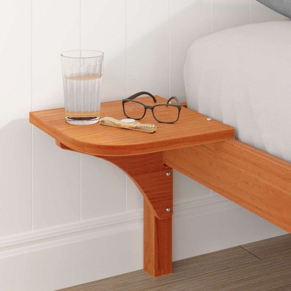 Рамка за легло Кафяво с восъчно покритие 180 x 200 cm