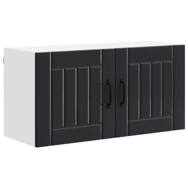 Кухненски шкаф Черно 80 x 31 x 40 см Инженерно дърво