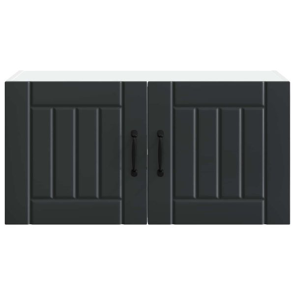 Кухненски шкаф Черно 80 x 31 x 40 см Инженерно дърво