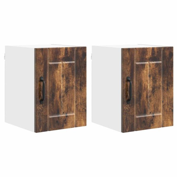 Кухненски шкаф 2 pcs Димян дъб 30 x 31 x 40 см Инженерно дърво