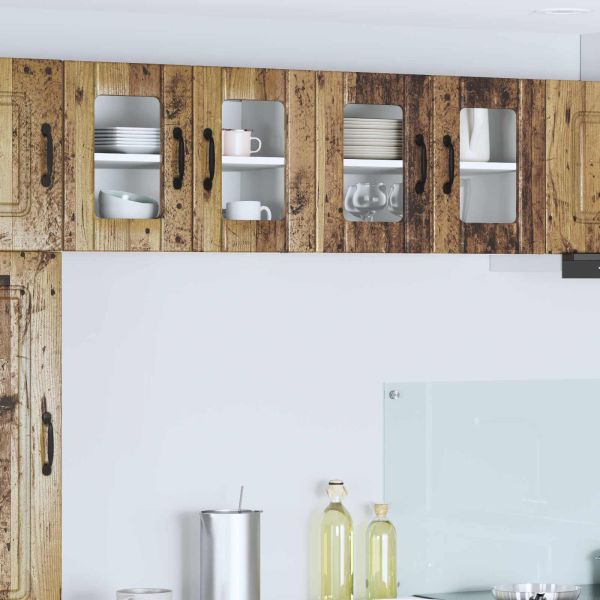 Кухненски шкаф 2 pcs Старо дърво 60 x 31 x 40 см
