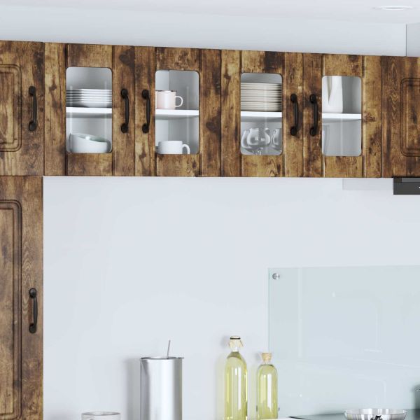 Кухненски шкаф 2 pcs Димян дъб 60 x 31 x 40 см Инженерно дърво