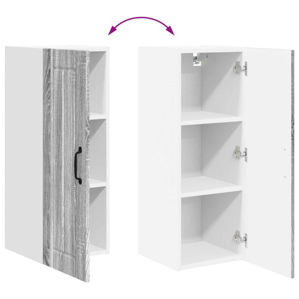 Кухненски шкаф 2 pcs Сив Сонома 30 x 31 x 80 см Инженерно дърво