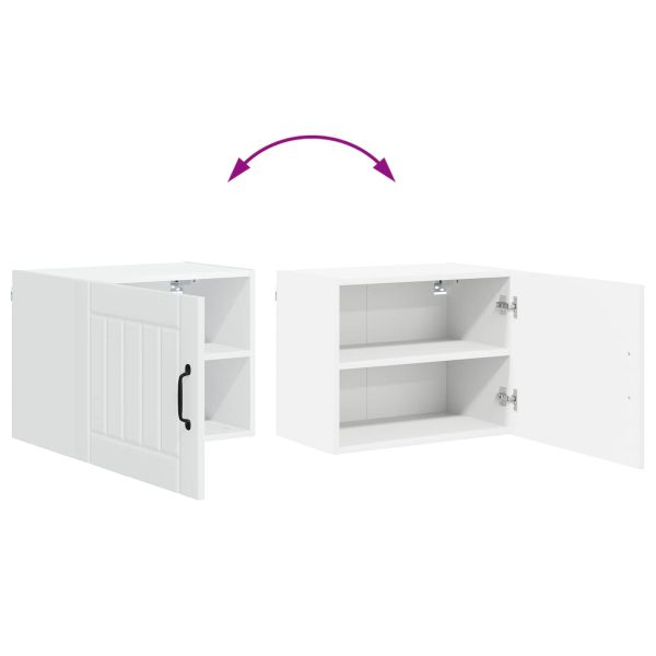 Кухненски шкаф 2 pcs Бяло 50 x 31 x 40 см Инженерно дърво