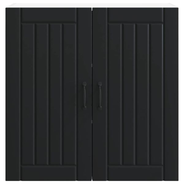 Кухненски шкаф Черно 80 x 31 x 80 см Инженерно дърво