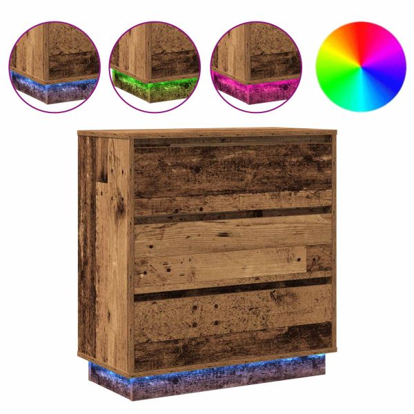 Нощен шкаф Старо дърво 71 x 34,5 x 75 см Инженерно дърво