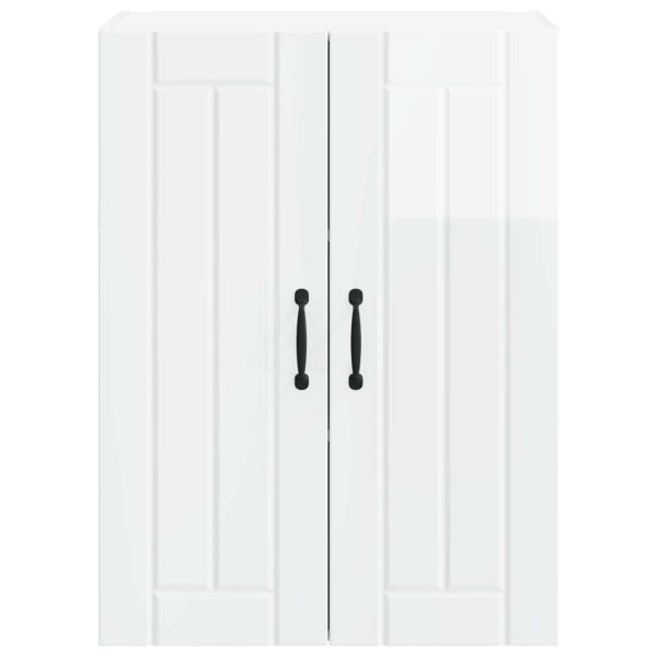 Кухненски шкаф Лъскаво бяло 60 x 31 x 80 см Инженерно дърво