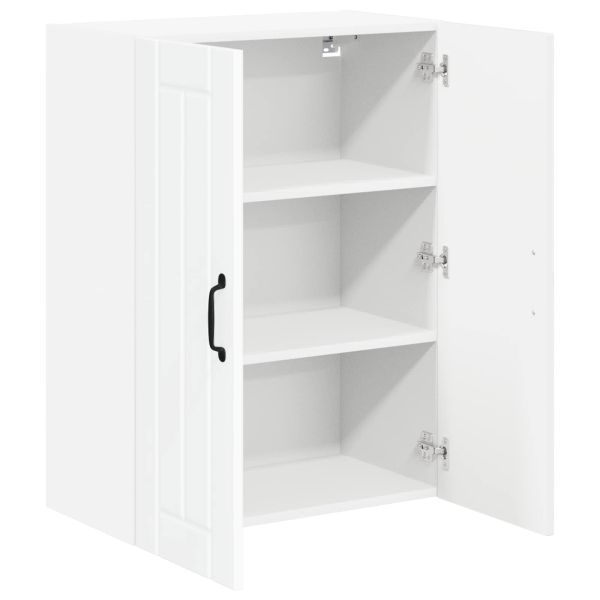 Кухненски шкаф Лъскаво бяло 60 x 31 x 80 см Инженерно дърво