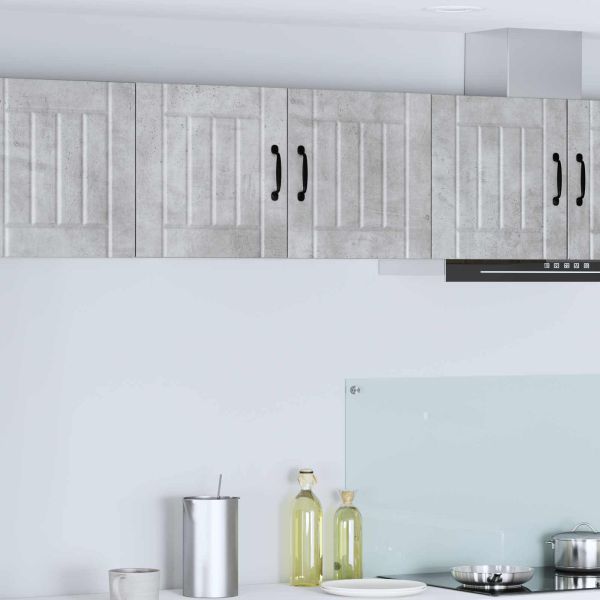 Кухненски шкаф Циментено сиво 80 x 31 x 40 см Инженерно дърво