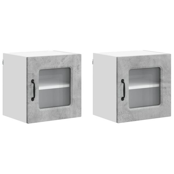 Кухненски шкаф Kalmar 2 pcs Циментено сиво 40 x 31 x 40 см