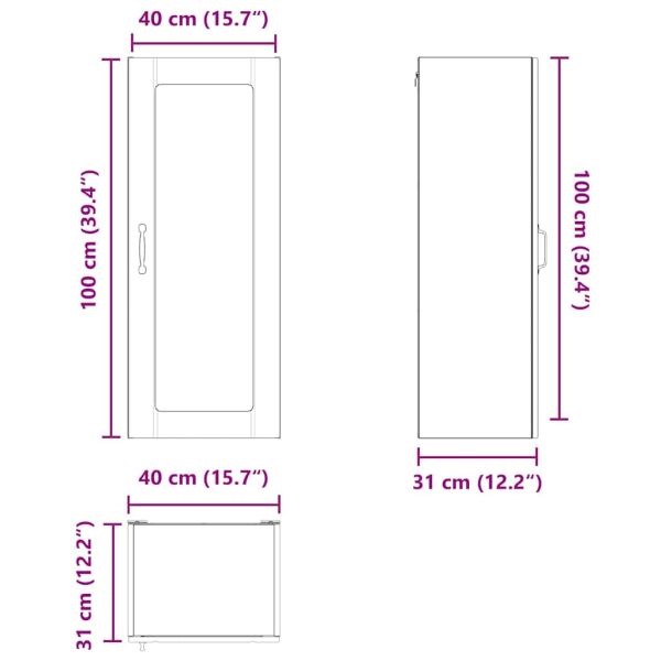 Кухненски шкаф Дъб 40 x 31 x 100 см Инженерно дърво