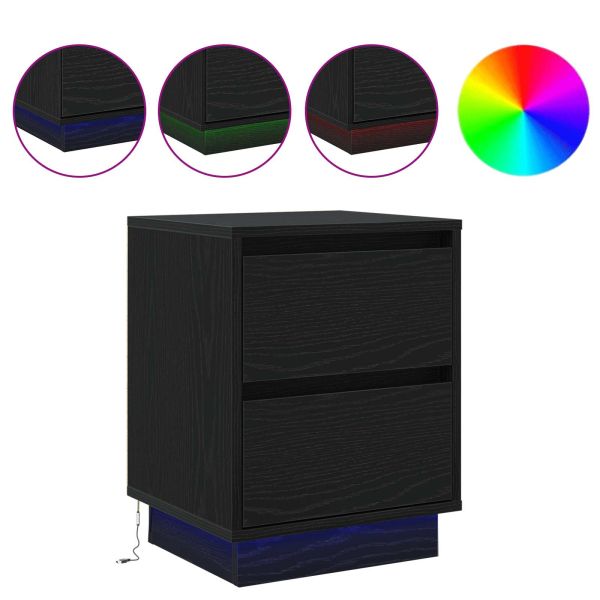 Нощен шкаф Черния дъб 39 x 34,5 x 50 см Инженерно дърво