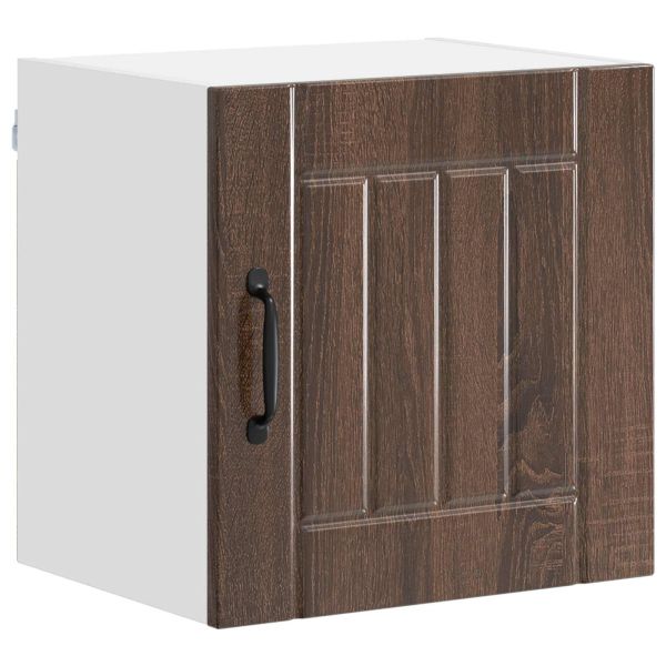 Кухненски шкаф 2 pcs Кафяв дъб 40 x 31 x 40 см Инженерно дърво