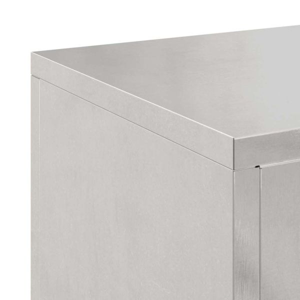 Стойка за растения 2 pcs Сребрист 24 x 24 x 75 см