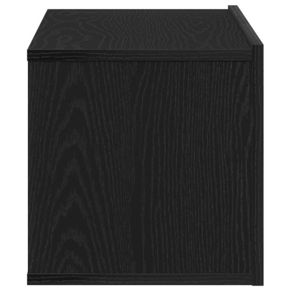 Телевизионни шкафове Черен дъб 80 x 30 x 30 см Инженерно дърво