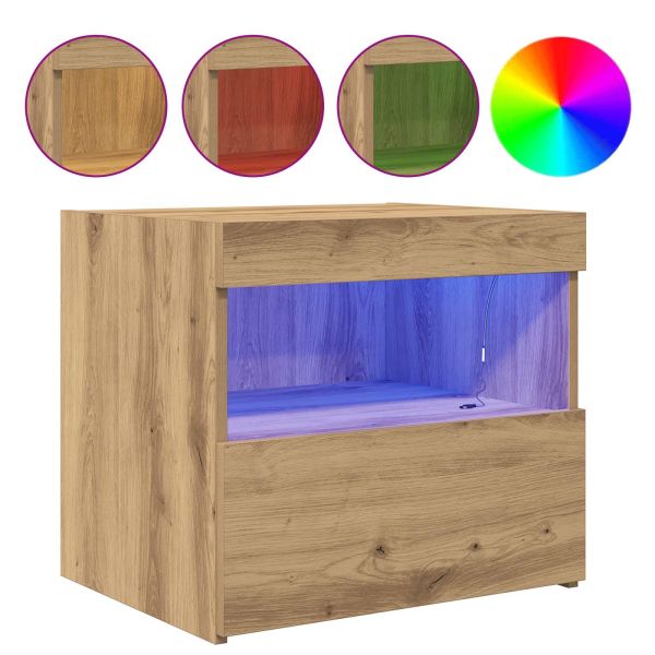 Нощен шкаф с чекмедже Дъб 50 x 40 x 45 cm Инженерно дърво