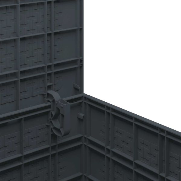 Кутия за съхранение Антрацит 55 x 53 x 57 см Полипропилен