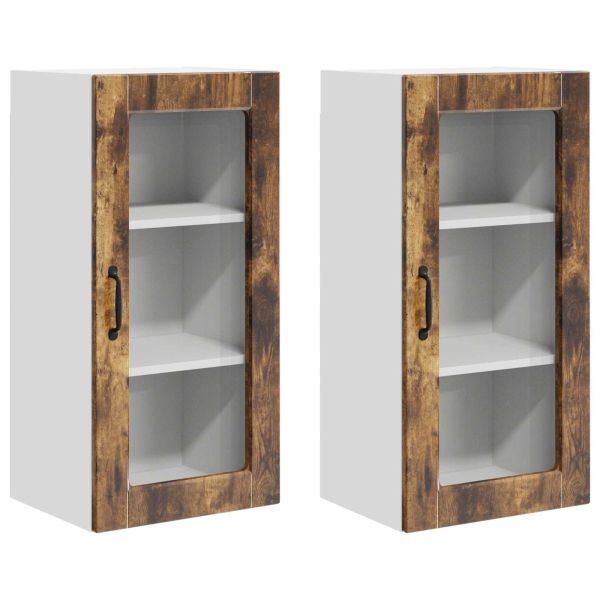 Кухненски шкаф 2 pcs Димян дъб 40 x 31 x 80 см Инженерно дърво