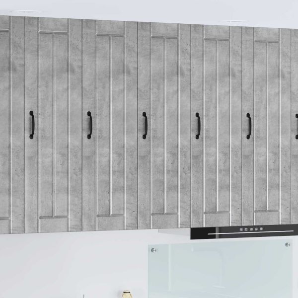 Кухненски шкаф Циментено сиво 30 x 31 x 100 см Инженерно дърво