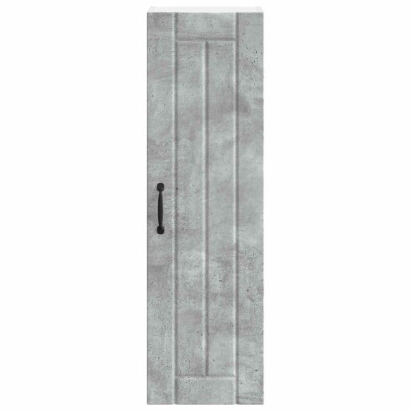 Кухненски шкаф Циментено сиво 30 x 31 x 100 см Инженерно дърво