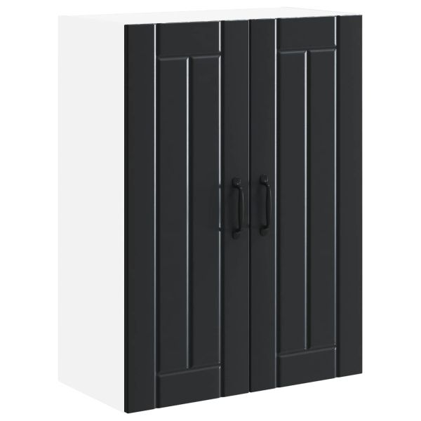 Кухненски шкаф Черно 60 x 31 x 80 см Инженерно дърво