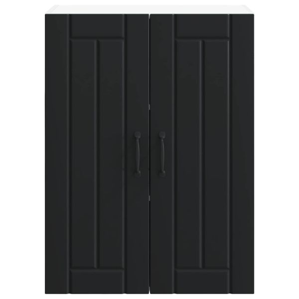 Кухненски шкаф Черно 60 x 31 x 80 см Инженерно дърво