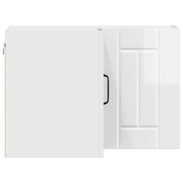 Кухненски шкаф Лъскаво бяло 57 x 57 x 40 см Инженерно дърво