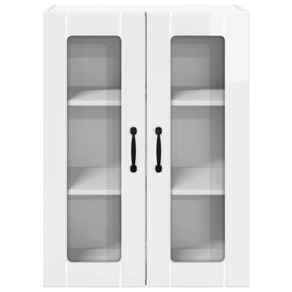 Кухненски шкаф Лъскаво бяло 60 x 31 x 80 см Инженерно дърво