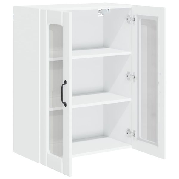 Кухненски шкаф Лъскаво бяло 60 x 31 x 80 см Инженерно дърво