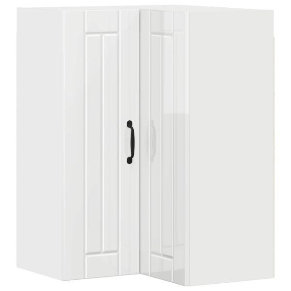 Кухненски шкаф Лъскаво бяло 57 x 57 x 80 см Инженерно дърво