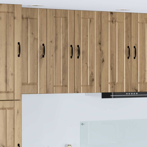 Кухненски шкаф 2 pcs Дъб 30 x 31 x 80 см Инженерно дърво