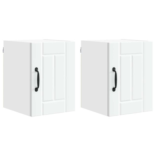 Кухненски шкаф 2 pcs Бяло 30 x 31 x 40 см Инженерно дърво