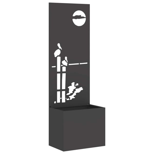 Екран за градинска неприкосновеност Черно 50 x 140 cm