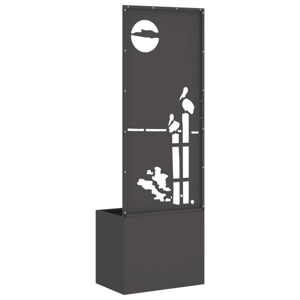 Екран за градинска неприкосновеност Черно 50 x 140 cm