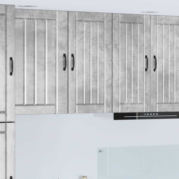 Кухненски шкаф Циментено сиво 40 x 31 x 80 см Инженерно дърво