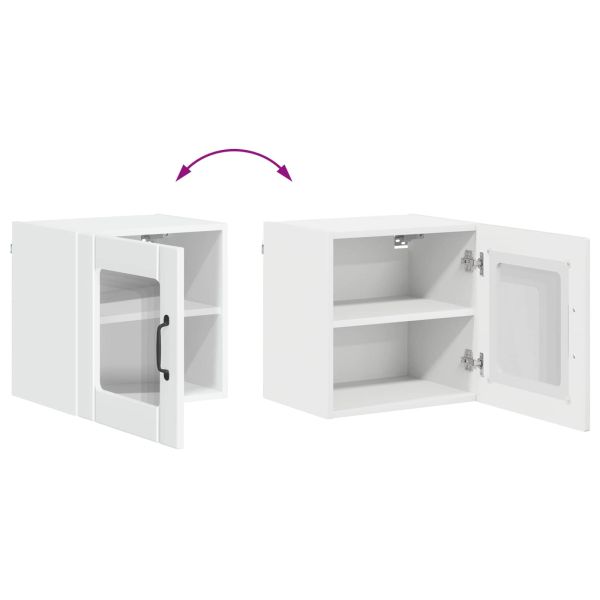 Кухненски шкаф Лъскаво бяло 40 x 31 x 40 см Инженерно дърво