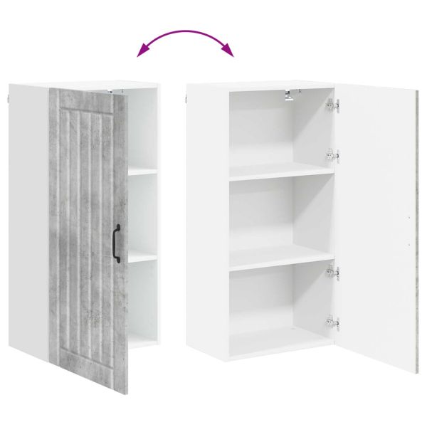 Кухненски шкаф Циментено сиво 50 x 31 x 100 см Инженерно дърво