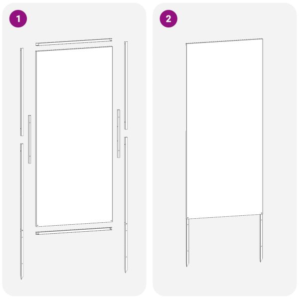 Екран за градинска неприкосновеност Антрацит 50 x 140 см