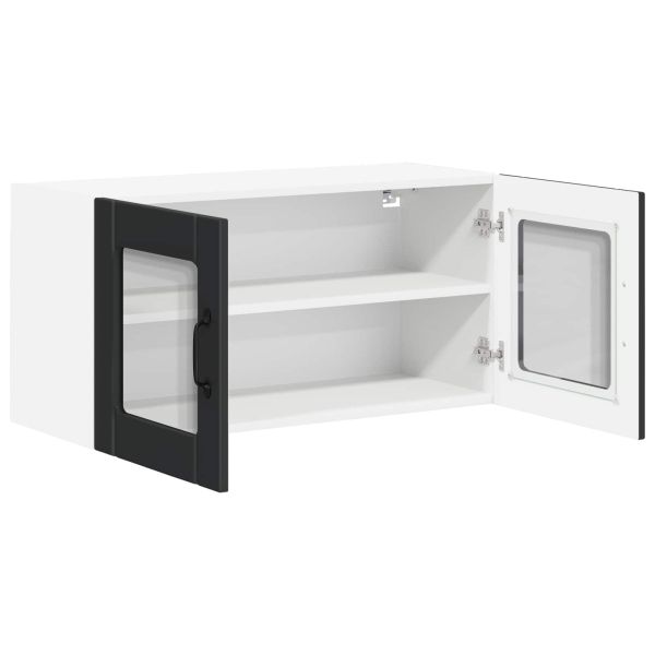 Кухненски шкаф Черно 80 x 31 x 40 см Инженерно дърво