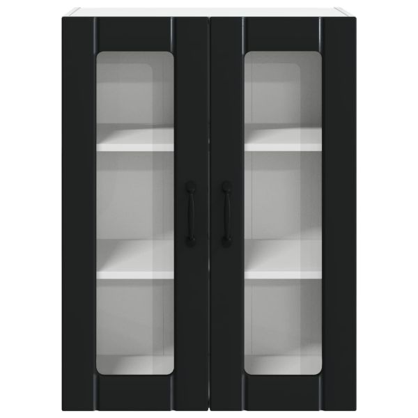 Кухненски шкаф Черно 60 x 31 x 80 см Инженерно дърво