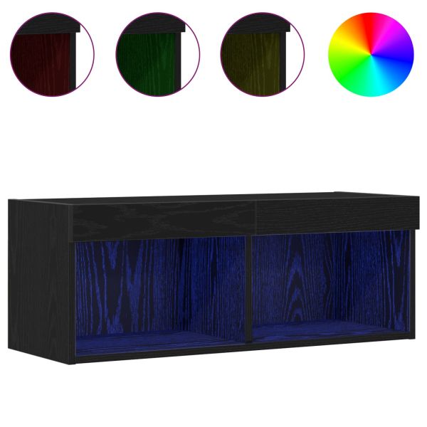 Комплект ТВ шкаф Черния дъб 80 x 30 x 30 см Инженерно дърво